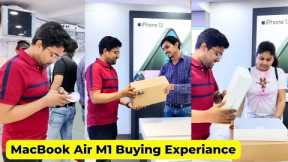 Buying Macbook Air M1 from Bajaj Store | Macbook Air M1 Buying Vlog | Macbook Air first impressions