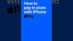 How to pay in store with Apple Pay using iPhone. #Shorts