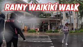 Rainy Waikiki Walk GoPro 12 HDR and DJI OSMO Pocket 3 Video December 20, 2023