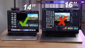 14'' vs 16'' MacBook Pro - Which one to get?