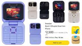 Snexian Rock X (Purple) Dual Sim Phone LCD display || iphone keypad mobile 2500 || How was the phone