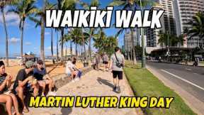 Waikiki Walk on Martin Luther King Day Honolulu Hawaii Kapiolani Park Virtual Walk January 15, 2024