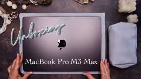 M3 Max MacBook Pro Unboxing  |  Notebook Must Haves  |  Satisfying & Relaxing ASMR