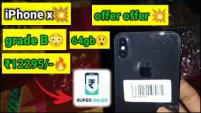 cashify super sale iPhone x ₹12295/-🔥 refurbished grade B #cashify #supersale #unboxing