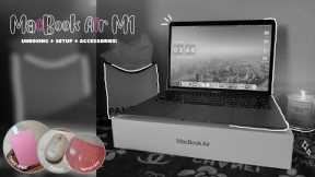MacBook Air M1 (2020) | Unboxing + Setup + Accessories | Space Grey ; 256 Gb