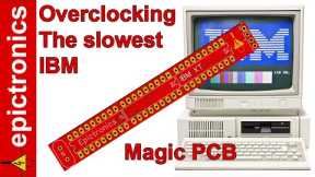 Overclocking the awesome little PCjr. + Repair + testing faster RAM chips