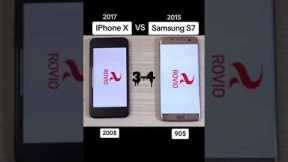 Samsung s7 vs iPhone X