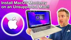 How to Install MacOS Monterey 12 on an Unsupported Mac, MacBook, iMac or Mac Mini in 2022