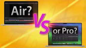 13 M2 MacBook Air vs 14 M3 MacBook Pro for Video Editing