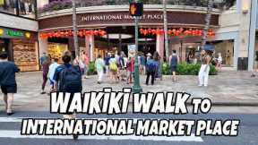 Waikiki Walk Kalakaua Ave International Market Place Queens Court Honolulu Hawaii January 26, 2024