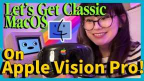 Classic Mac Emulator on Apple Vision Pro!