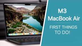MacBook Air M3 - First 23 Things To Do! (Tips & Tricks)