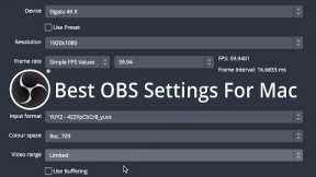 BEST OBS Settings for Mac