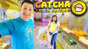 The ONLY one in the United States...a SNACK Claw Machine Arcade! - Gatcha Snack Edition