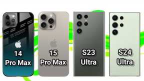 Samsung S24 Ultra vs Samsung S23 Ultra vs iPhone 15 pro max vs iPhone 14 pro max