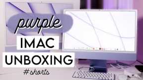 Purple M1 iMac 24 (2021) Unboxing #shorts