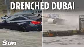 Dubai left UNDERWATER as torrential rain floods airport, roads and shopping malls