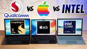Snapdragon X Elite vs M3 vs Intel - R.I.P. x86 Laptops!