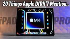 M4 iPad Pro Event - 20 Things Apple Didn’t Tell you!
