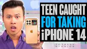 TEEN Caught TAKING New IPHONE 14 Pro Max from Apple before Release Date.