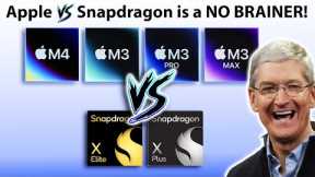 LEAKED BENCHMARKS!! M4 MacBook Vs Snapdragon X Elite Co-Pilot Ai Laptops
