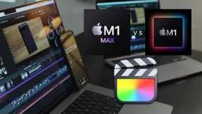 Macbook Pro M1 Max 16 vs M1 13 Final Cut Pro Export Comparison