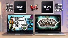 16 vs 32-core M1 Pro vs M1 Max MacBook Pro Gaming Review