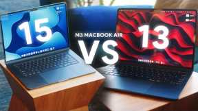 M3 MacBook Air 13 vs 15 The REAL Differences!