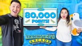 How We WON Over 80,000 Points at Mariner's Arcade in Wildwood, New Jersey!