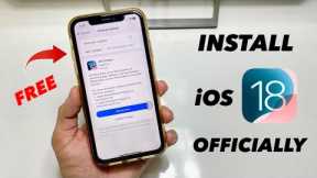 Install iOS 18 Beta Update- Download iOS 18 On iPhone - IOS 18 Beta Download FREE