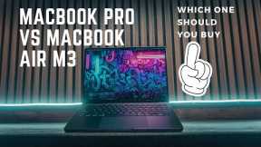 MACBOOK AIR M3 VS. MACBOOK PRO M3 | WHICH ONE SHOULD YOU BUY | MACBOOK 2024 BUYING GUIDE 2024