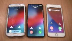 Double Ios Iphone fake on Samsung Galaxy Note 2+A51+ Iphone 6S Plus Gold incoming call