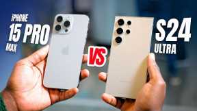 CHOOSE WISELY 💸 Galaxy S24 Ultra Vs iPhone 15 Pro Max (With IOS 18)