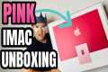 NEW PINK IMAC APPLE COMPUTER UNBOXING 