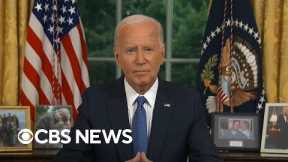 Biden gives first Oval Office address since ending 2024 reelection bid | Special Report