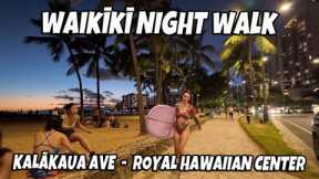 Waikiki Night Walk Kalakaua Ave | Royal Hawaiian Center | Things to See in Honolulu Hawaii