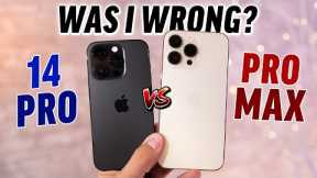 iPhone 14 Pro vs 14 Pro Max: Real Differences after 2 weeks!