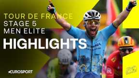 RECORD BREAKING VICTORY! 🤩 | Tour de France Stage 5 Race Highlights | Eurosport Cycling