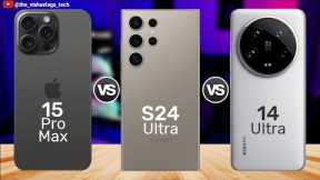iPhone 15 Pro Max vs Galaxy S24 Ultra vs Xiaomi 14 Ultra: ✨ Which is the Best Smartphone? 🔥🔥