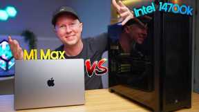 M1 Max MacBook  vs. Intel 14700K Desktop: Which Edits Videos Better in DaVinci Resolve?