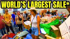 CHAOS AT THE WORLD'S LARGEST CHURCH SALE