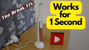 Oral B Toothbrush Starts and Runs Out in 1 second - Can it be FIXED?