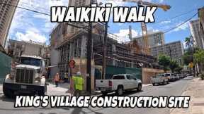 Waikiki Walk Kings Village Construction Site Kalakaua Ave Kuhio Ave  International Market Place