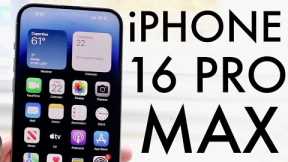 iPhone 16 Pro Max: 5 NEW Features!