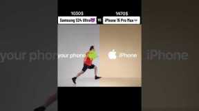 samsung s24 ultra VS iphone 15 pro max🚨🔥