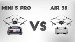 DJI Air 3S VS DJI Mini 5 Pro - Which one is Better than the OTHER?