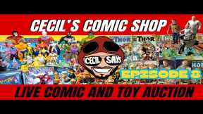 Cecil's Comic Shop. Live Auction. Fantastic Four,GI Joe. Transformers, Thundercats  Punisher + Toys!