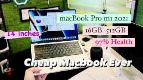 MacBook Pro 2021, 16GB-512GB, 97% Health