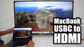 How to Connect MacBook Air M3 to ANY TV or Monitor | USB C to HDMI