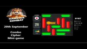 Hamster Kombat today, 20th of September, Puzzle, Combo, Cipher